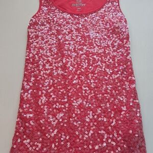 Old Navy Coral Sequin Top